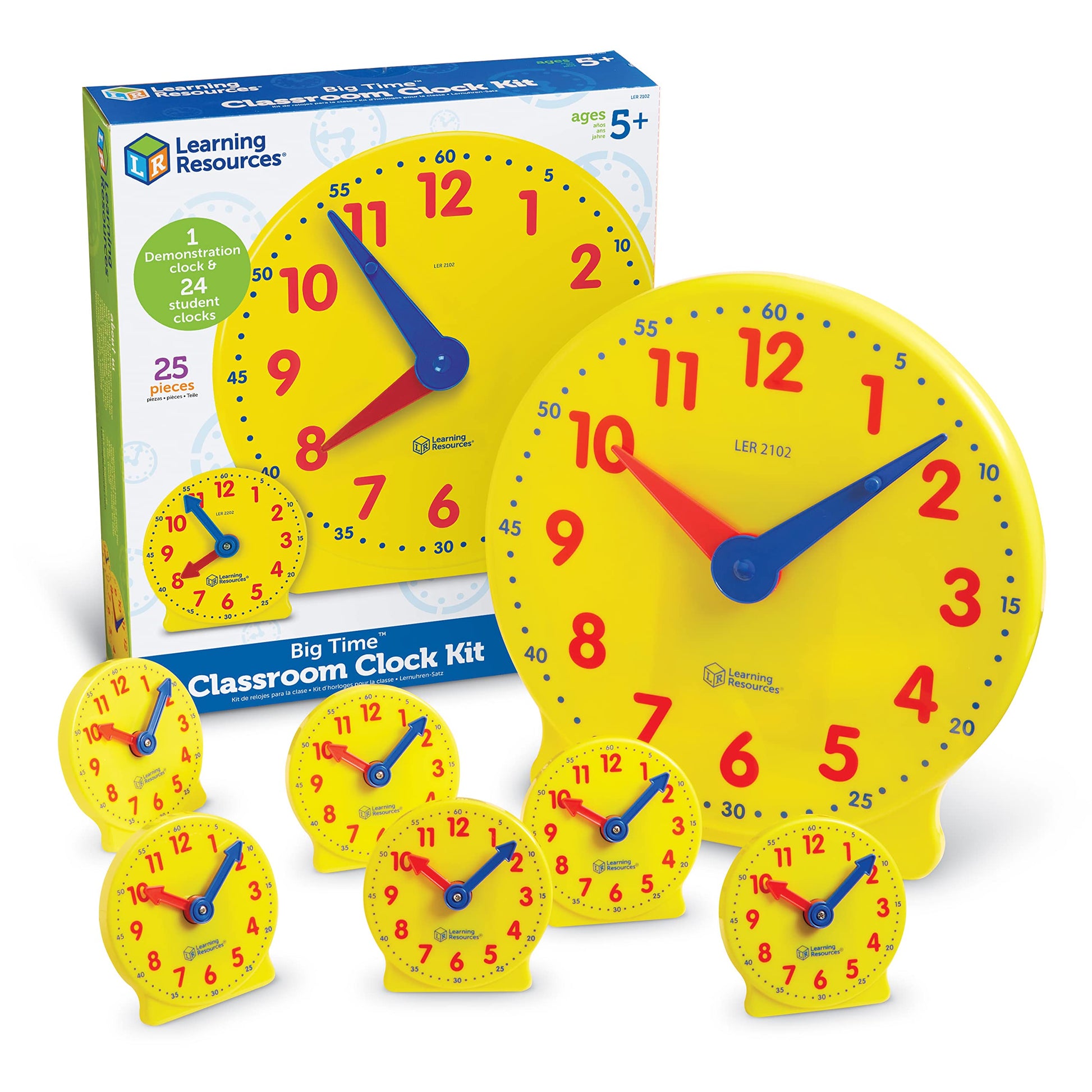 Learning Resources Classroom Clock Kit - n a - clock time learning kit