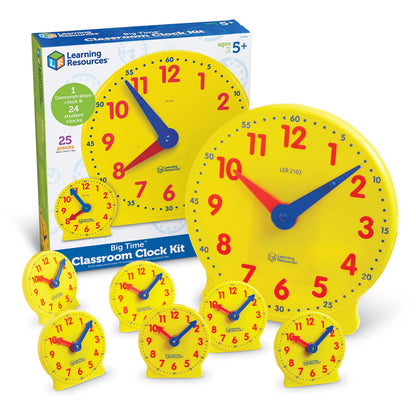 Learning Resources Classroom Clock Kit - n a - clock time learning kit