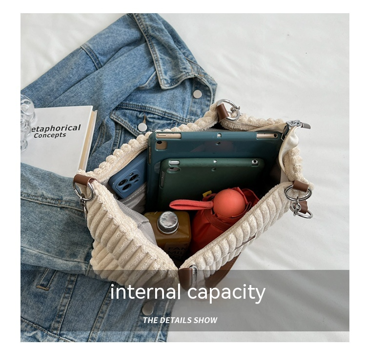 Retro Large Capacity Shoulder Bag - - handbag