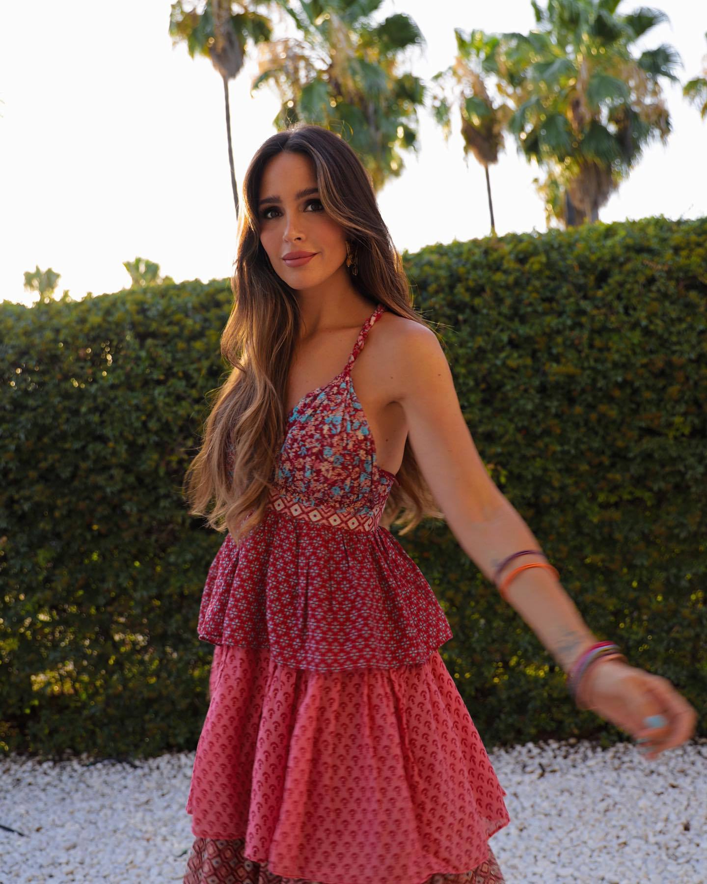 French Vintage Ruffle Hem Slip Dress - - dress
