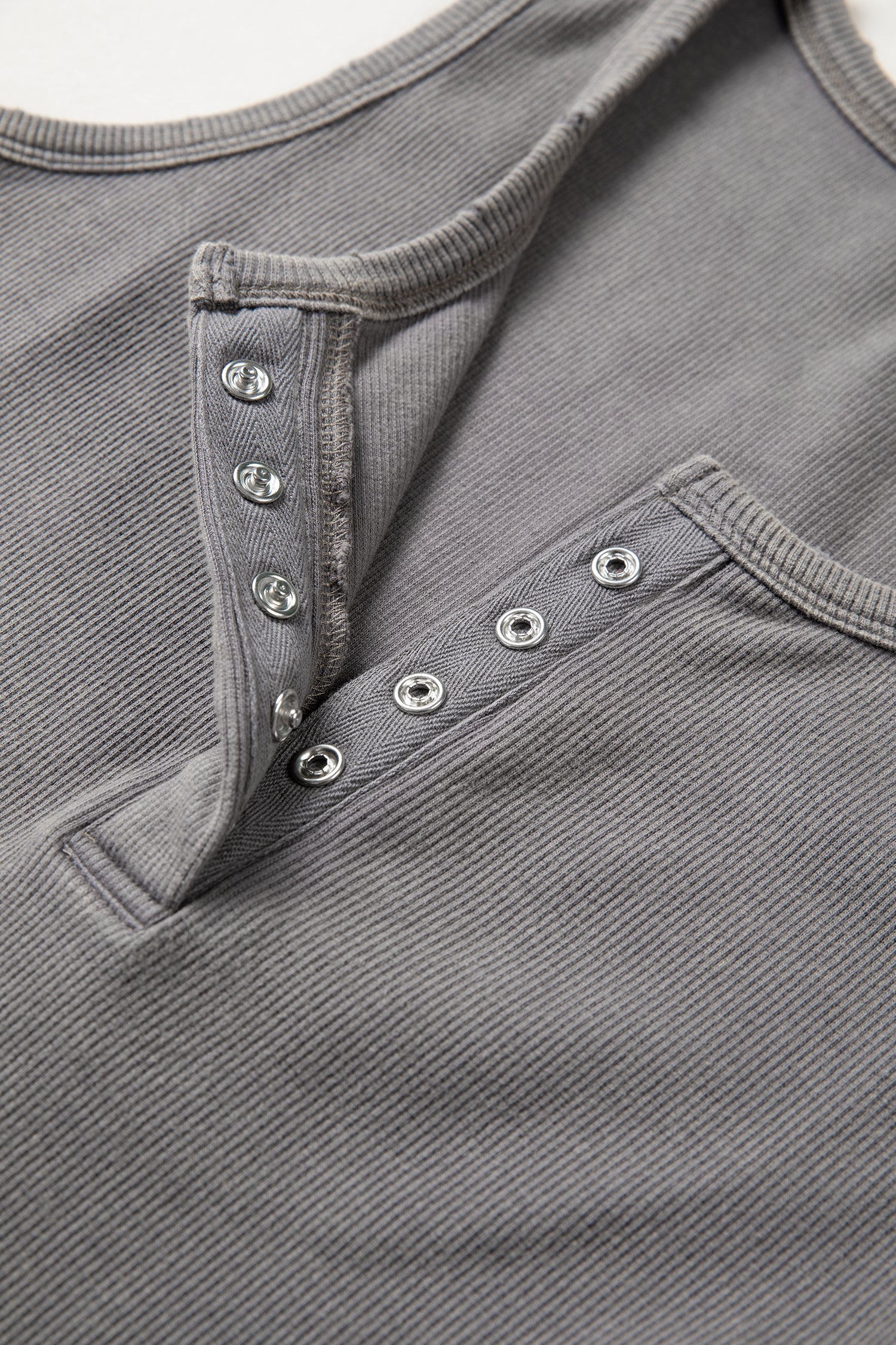 Medium Grey Vintage Distressed Ribbed Mineral Wash Tank Top- I am a Fashion Junky- {{Product type}}
