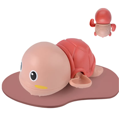 Baby Bath Toys Pink Turtle 12x7cm