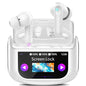 Multi-Function Touch Screen Ear Buds with 5 EQ Modes - White - ear buds