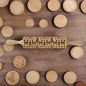Wooden Embossed Rolling Pin - Kia Day Design