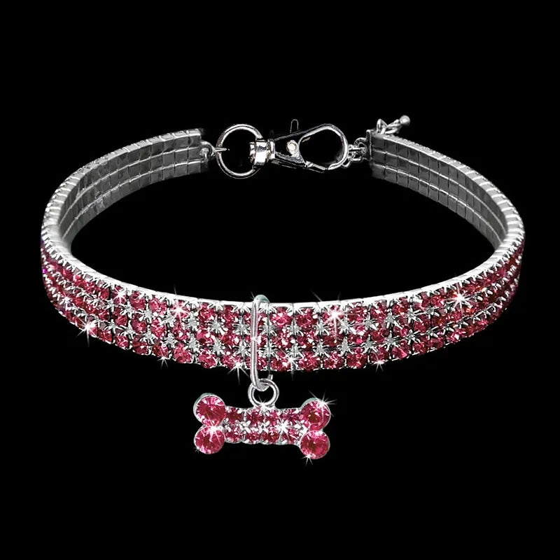 Exquisite Bling Crystal Dog Collar