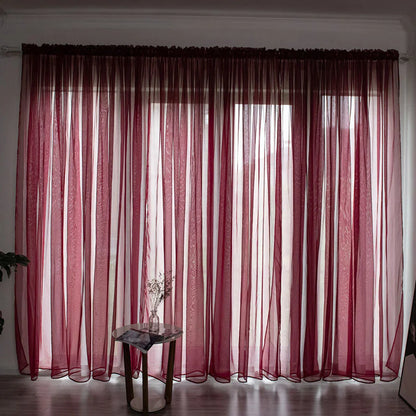 Solid Color Gauze Curtains - Kia Day Design