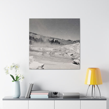 Mammoth Hot Springs Canvas Gallery Wraps 36″ x 36″ 1.25"