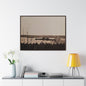 Navy Day New York October 27th 1945 Gallery Canvas Wraps Horizontal Frame 40″ x 30″ Walnut 1.25"