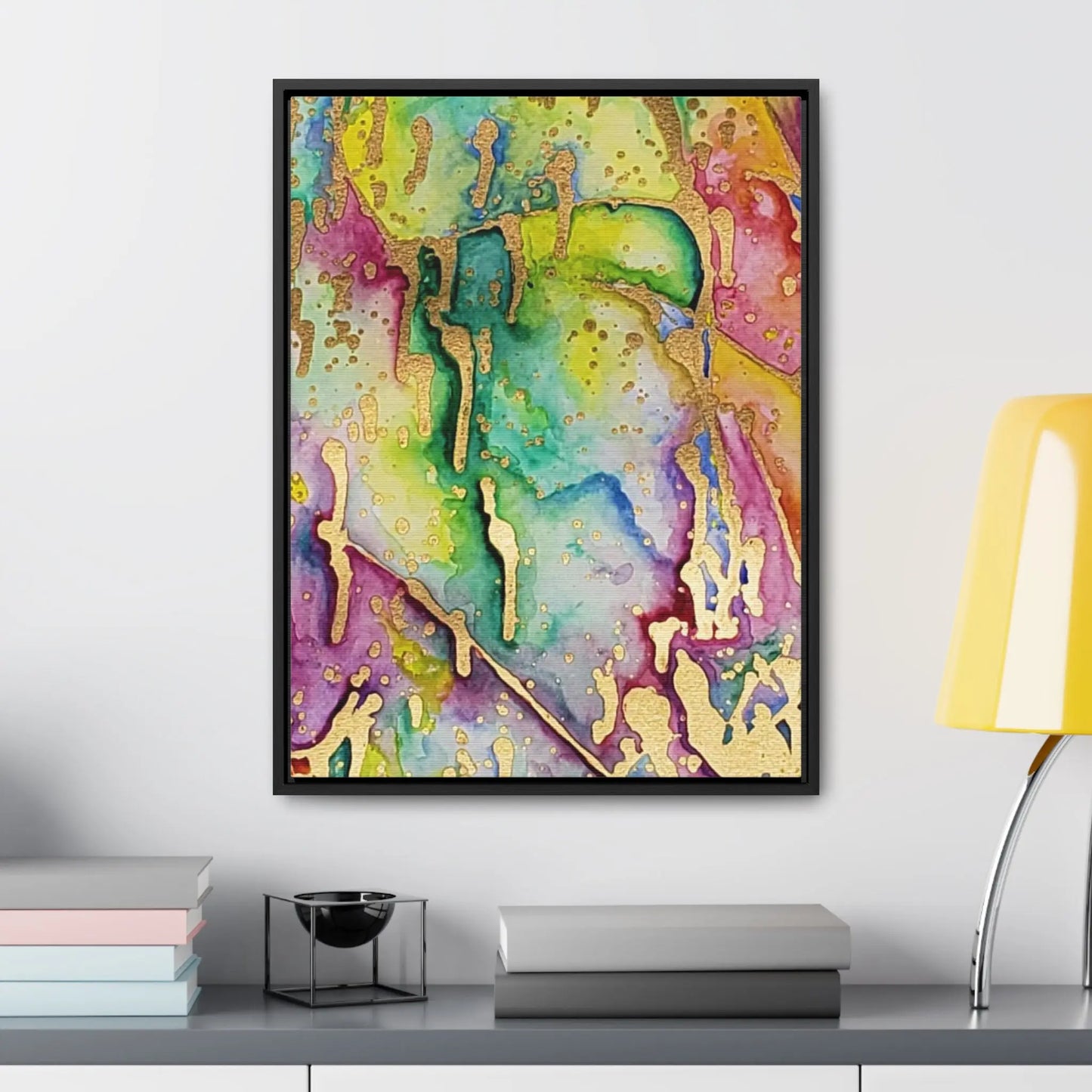 Acid Face Gallery Canvas Wraps, Vertical Frame