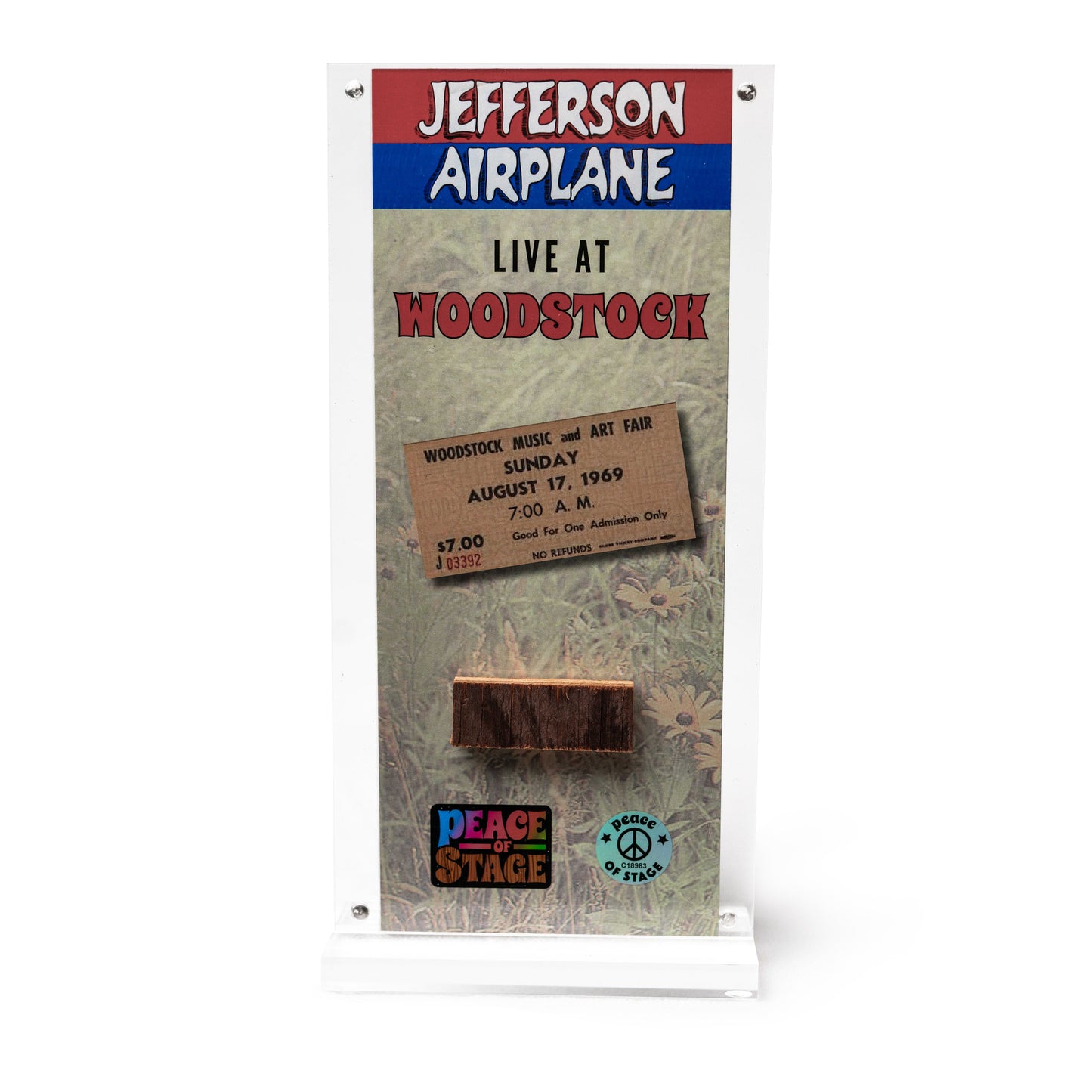 Woodstock Stage Artist Acrylic Frame- Peace Of Stage LLC- {{Product type}}
