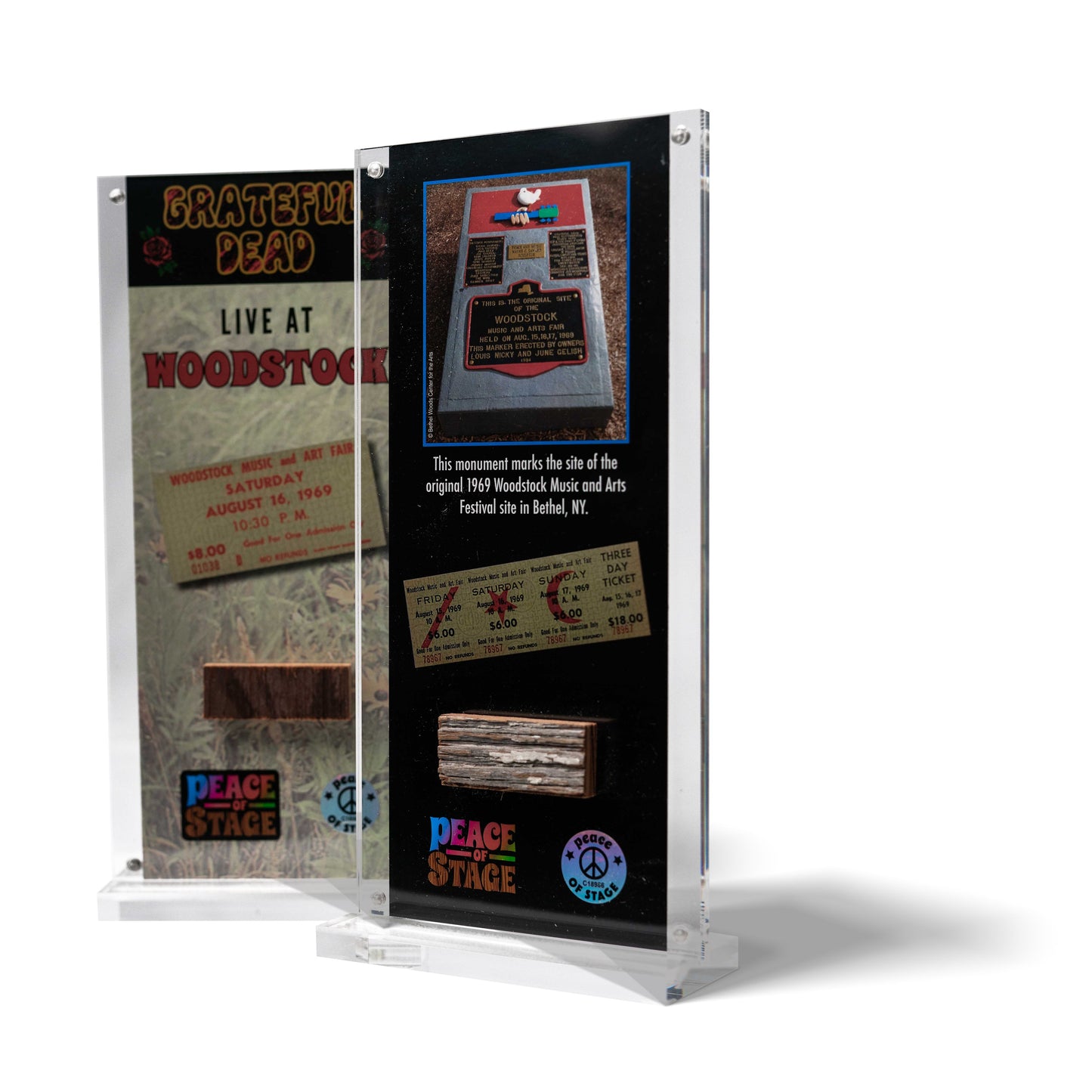 Woodstock Stage Artist Acrylic Frame- Peace Of Stage LLC- {{Product type}}
