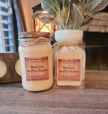Vanilla Waffle Cones Candle - - Candles & Melts