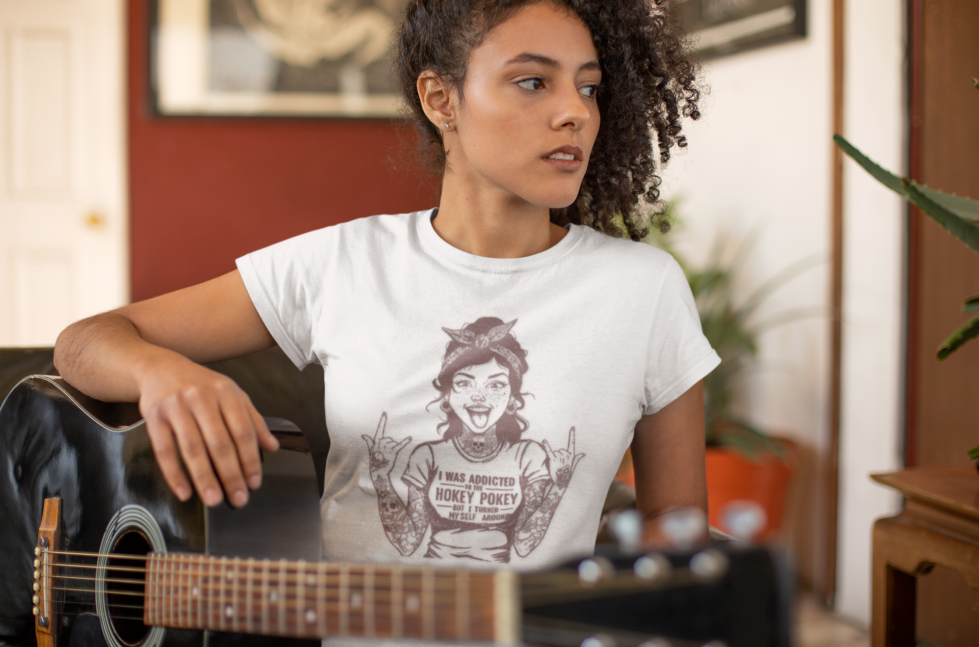 Vintage Hokey Pokey Graphic Tee - White - Graphic Tee