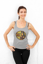 The Reason Why Hell is so Hot Pin-Up Racerback Tank - Heather Grey - Tank Top