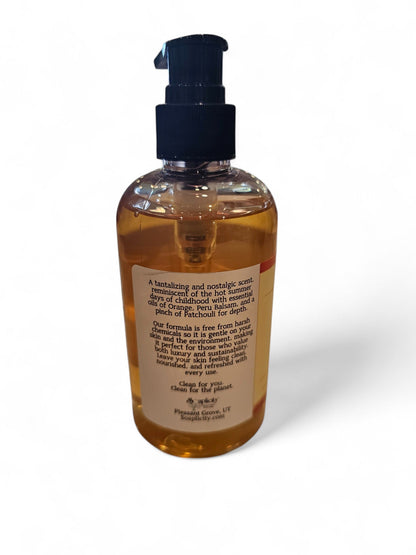 Orange Creamsicle Liquid Hand Soap, 100% Natural - - Liquid Soap
