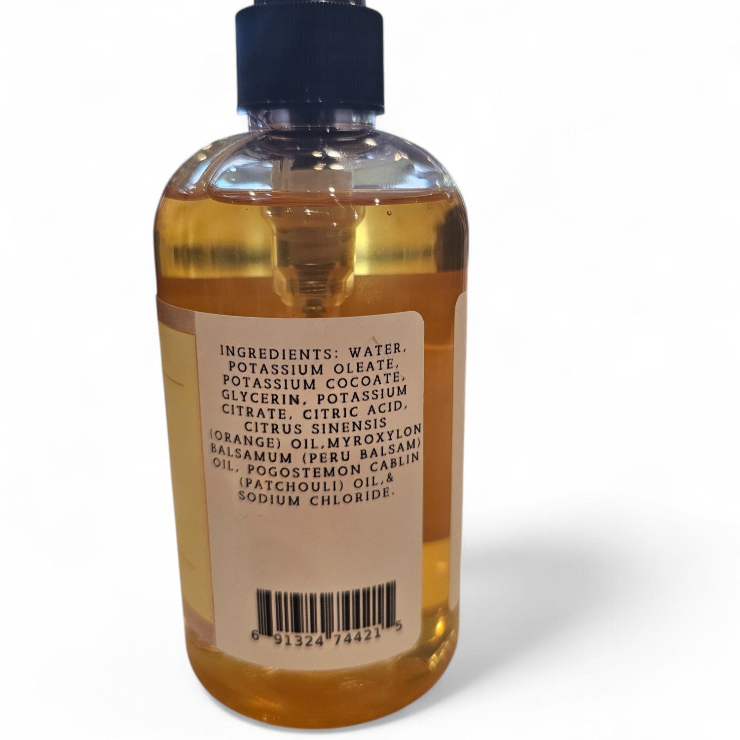 Orange Creamsicle Liquid Hand Soap, 100% Natural - - Liquid Soap