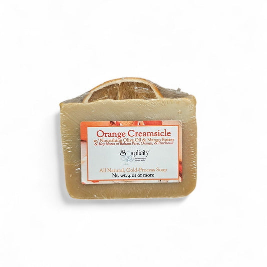 Orange Creamsicle Soap Bar - Ultra-Creamy & Moisturizing Seasonal - - Soap Bar
