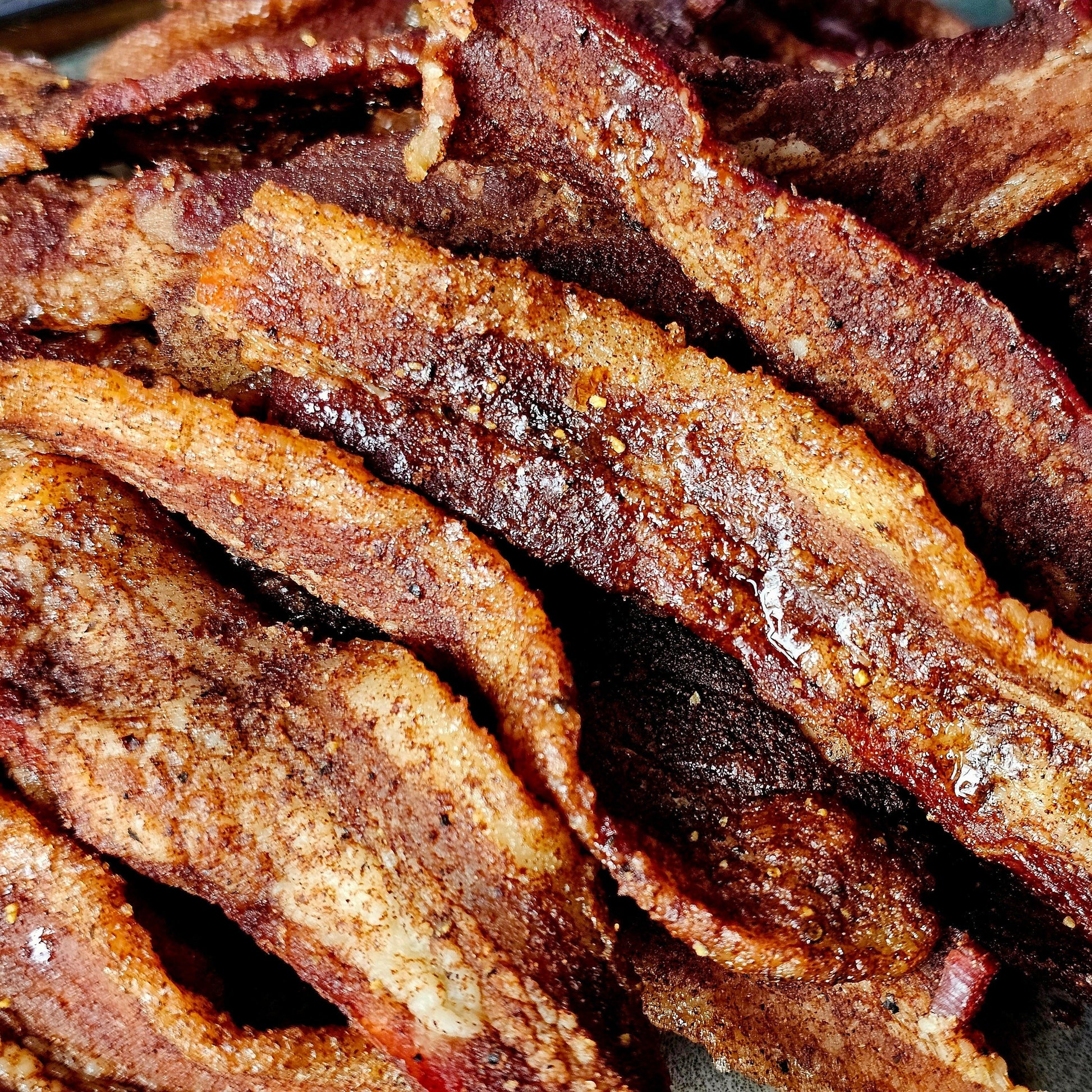 Brown Sugar-Cinnamon Premium Bacon Jerky - - Bacon Jerky