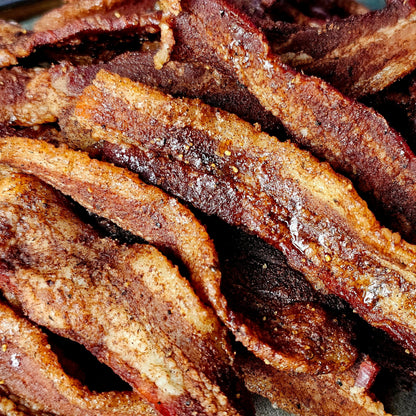 Brown Sugar-Cinnamon Premium Bacon Jerky - - Bacon Jerky