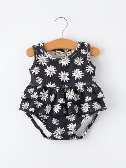 Baby Girls' Spring Daisy Romper - - Romper