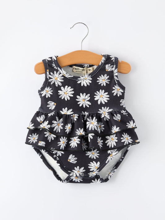 Baby Girls' Spring Daisy Romper - - Romper