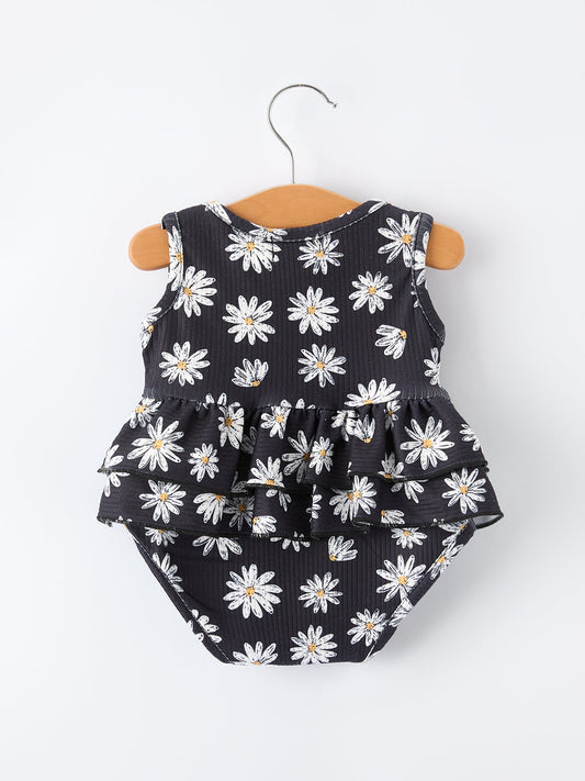 Baby Girls' Spring Daisy Romper - - Romper