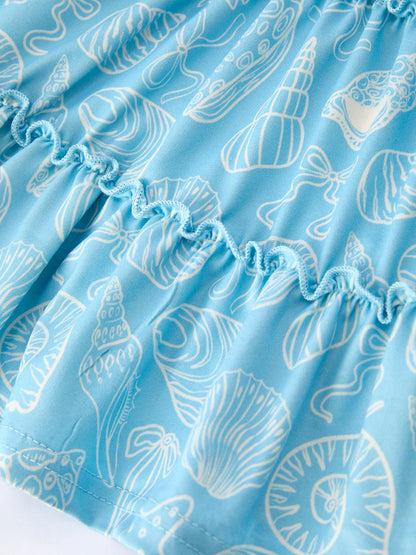 Spring Ocean Girls Strap Dress - - Dress