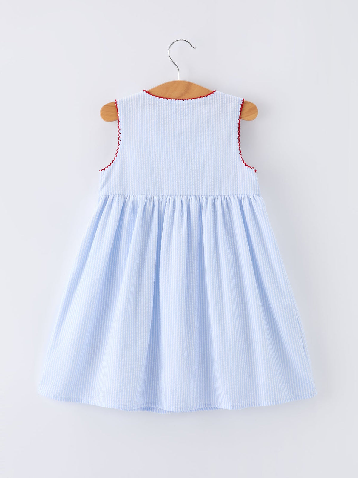 Girls Back To School Apple Twirl Dress Smocked - - Dress
