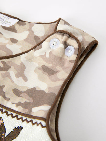 Duck Smocked Camo Baby Jonjon - - Romper