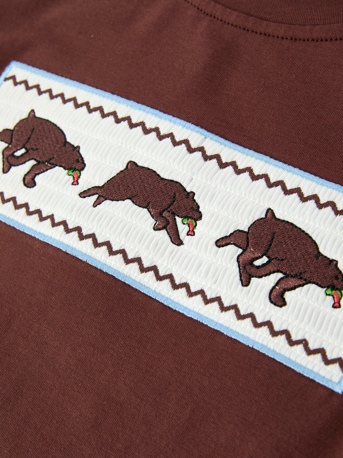 Bear Smocked Boy Pant Set - - Outfit