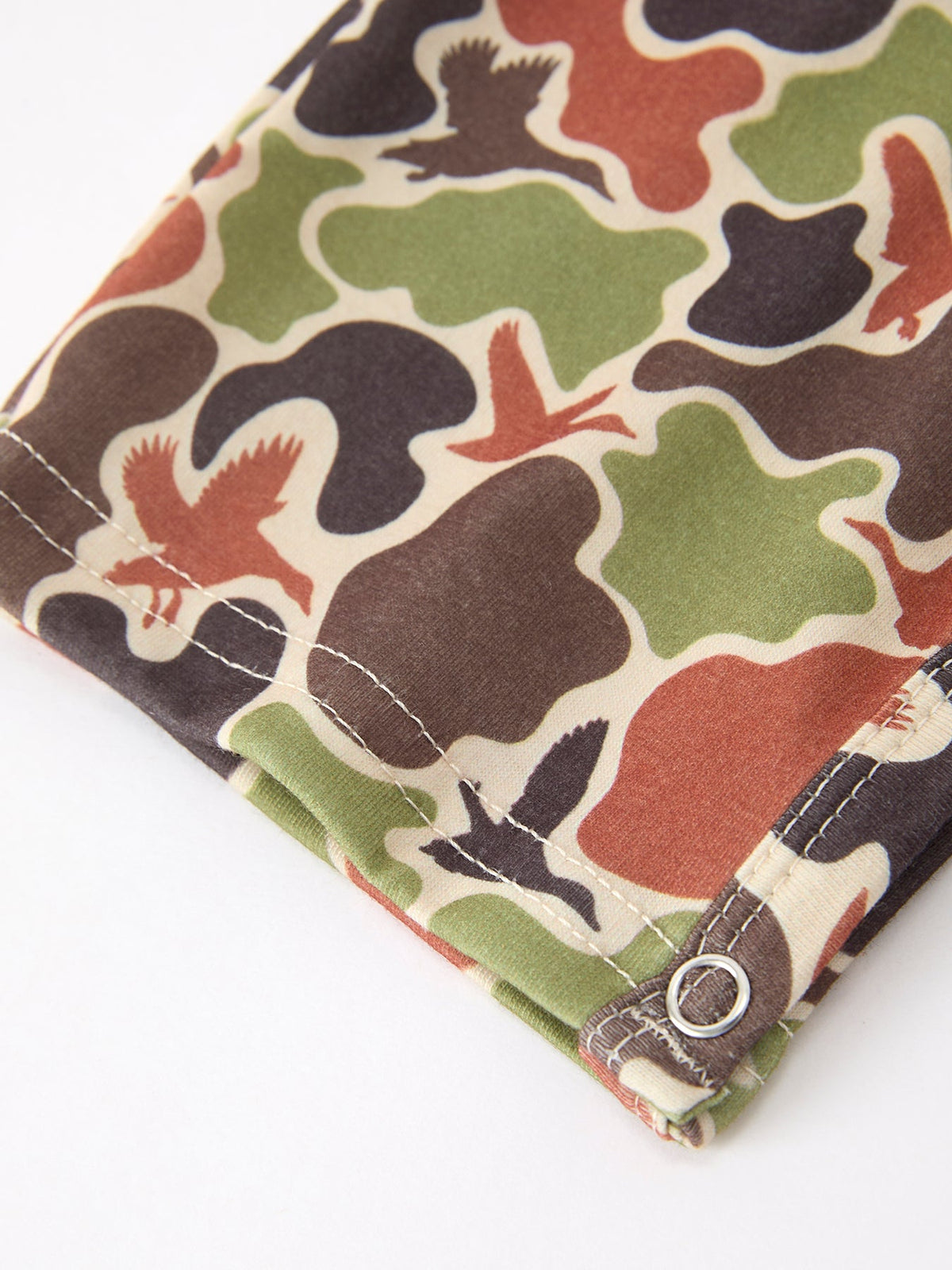 Duck Embroidered Camo Boy JonJon - - Romper