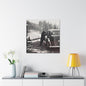 Yellowstone Bear Car Canvas Gallery Wraps 30″ x 30″ 1.25"