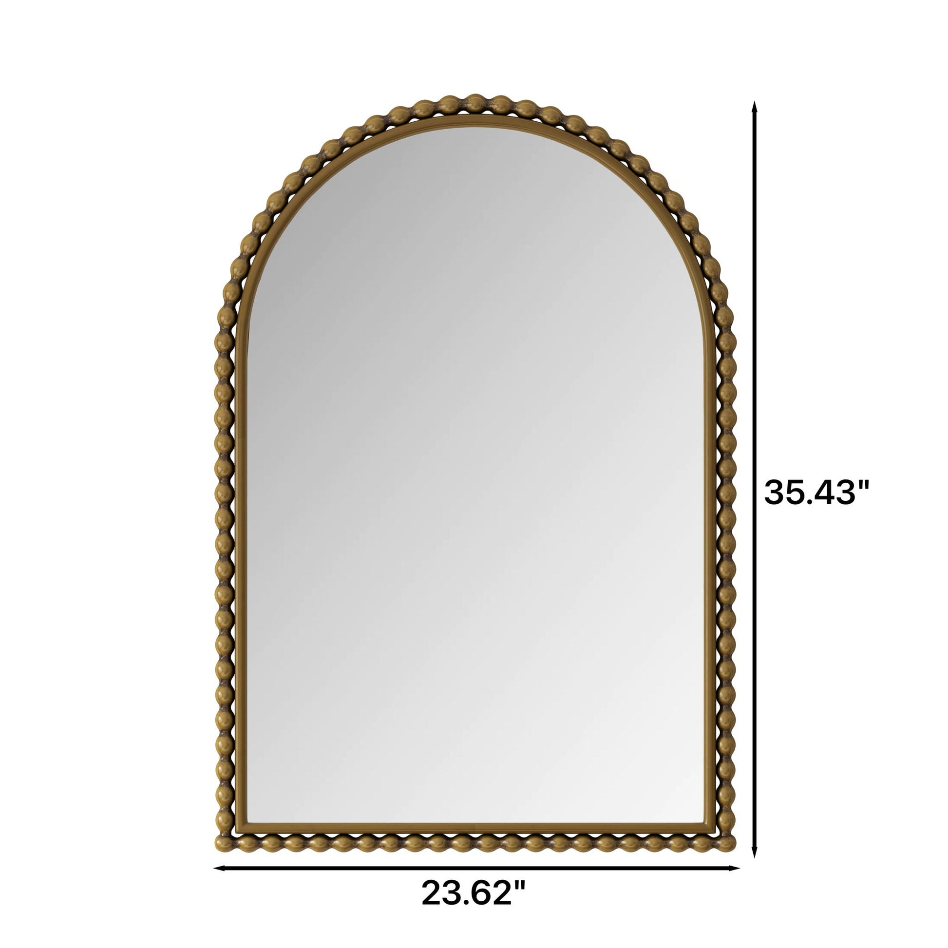 Vintage Iron Art Arch Mirror, Wall Hanging Or Table Display - - Wall Mirrors