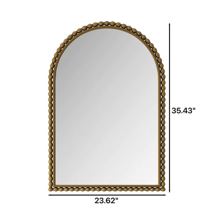 Vintage Iron Art Arch Mirror, Wall Hanging Or Table Display - - Wall Mirrors