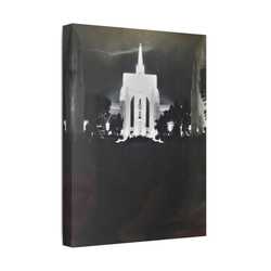 Golden Gate International Exposition Night Satin Canvas Stretched