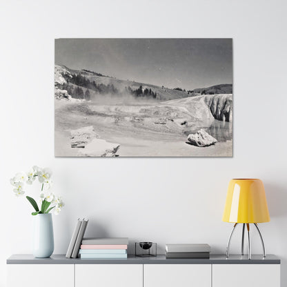 Mammoth Hot Springs Canvas Gallery Wraps 48″ x 32″ 1.25"