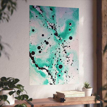 Teal Burst Fine Art Posters