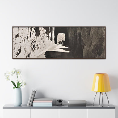 Tunnel at The Needles Gallery Canvas Wraps Horizontal Frame 60″ x 20″ Walnut Premium Gallery Wraps (1.25″)