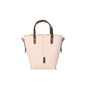 Genuine leather Simple tote bag for women elegant satchel purse antique tone - Off white -