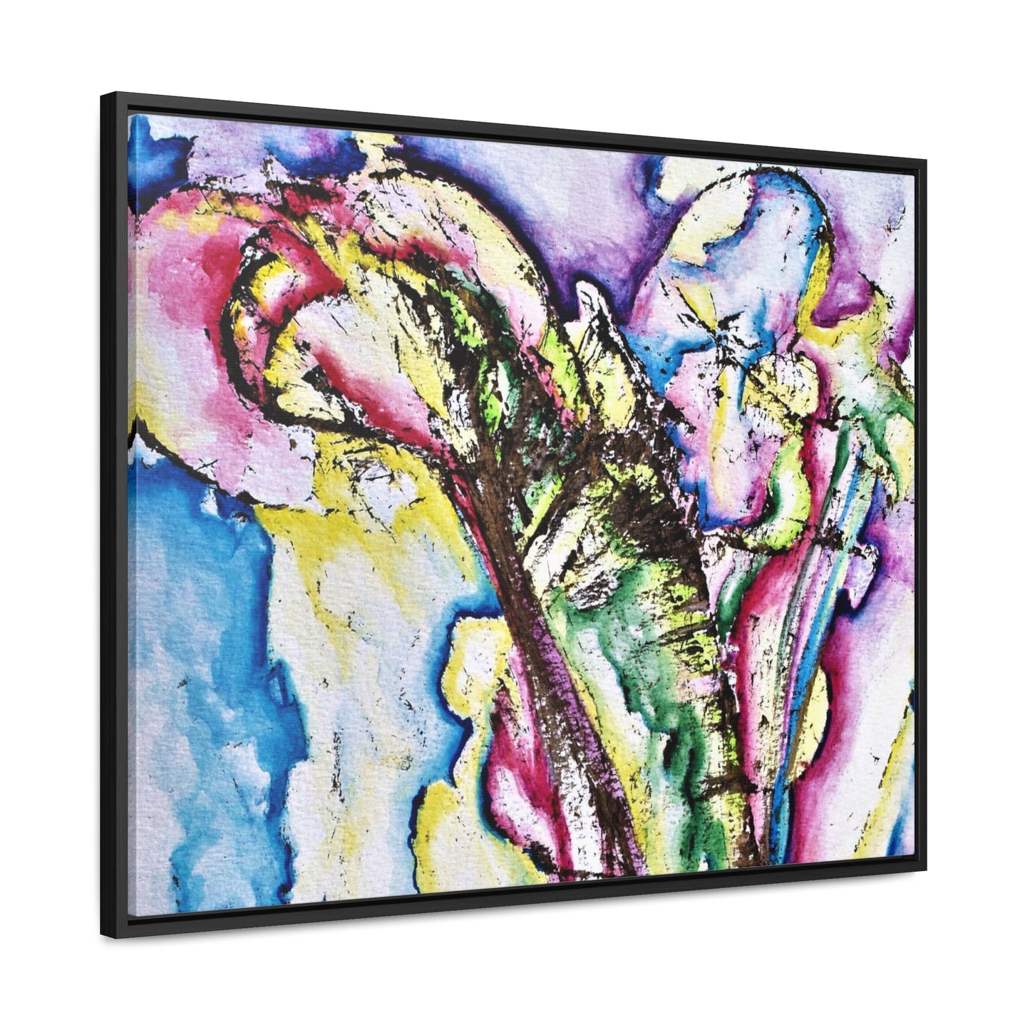 Calla Lilies Gallery Canvas Wraps, Horizontal Frame