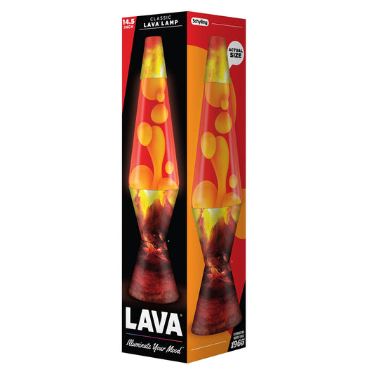 Erupting Crater Lava Lamp Yellow/Red - - light
