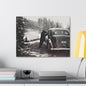 Yellowstone Bear Car Canvas Gallery Wraps 24″ x 18″ 1.25"