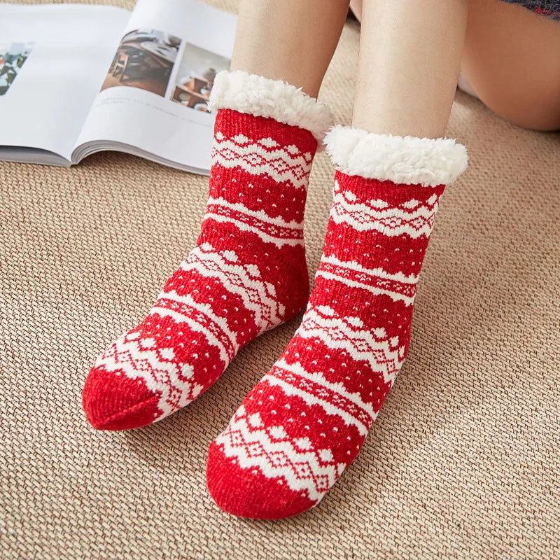 Warm Cozy Fuzzy Fluffy Cozy Socks Non Slip Floor Socks Thick Thermal Socks