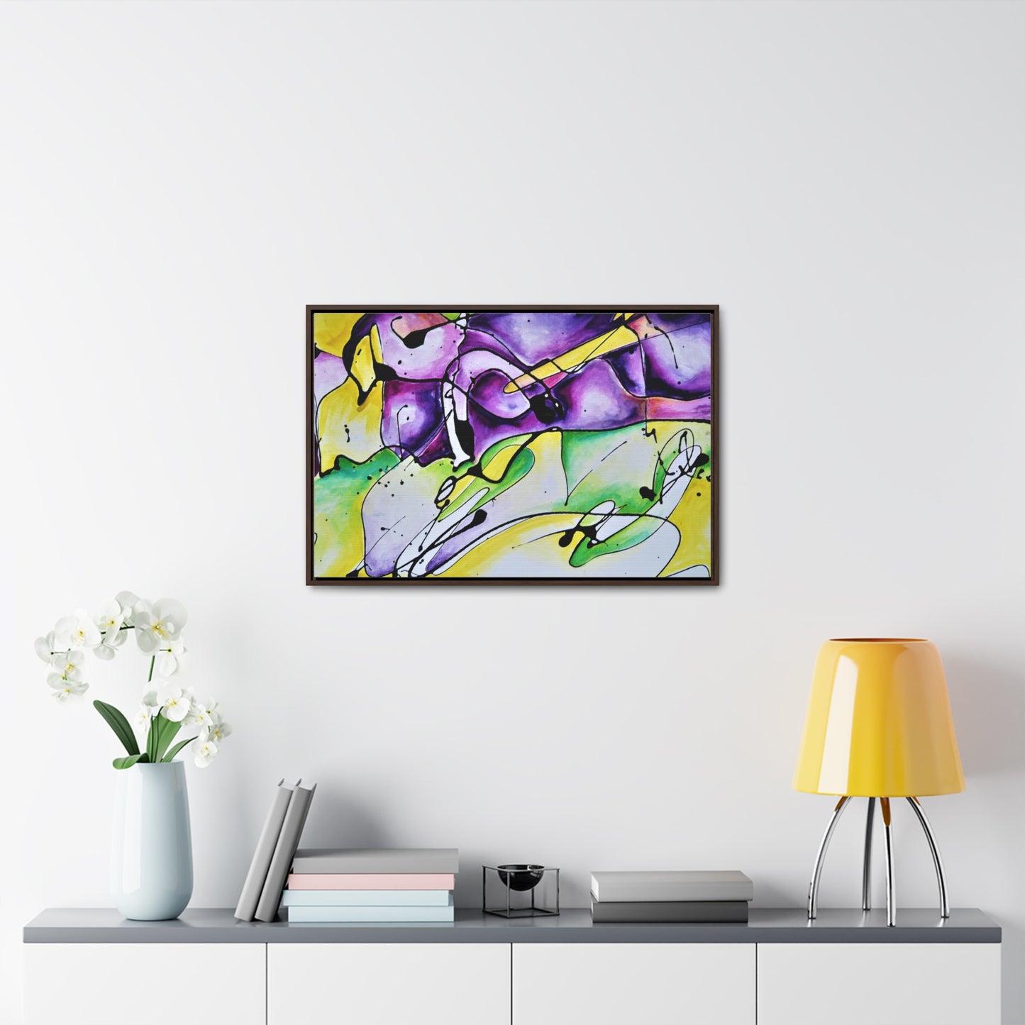 Purple Mountains Gallery Canvas Wraps, Horizontal Frame