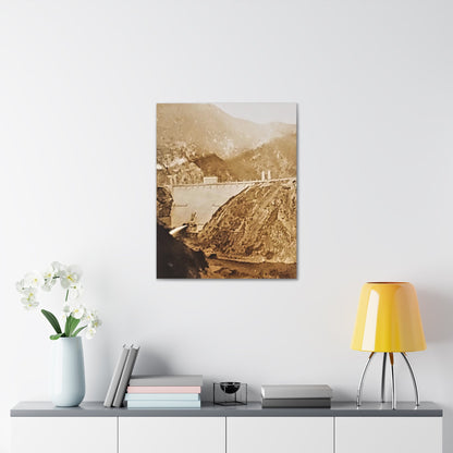 Back View Morris Dam Spillway Canvas Gallery Wraps 24″ x 30″ 1.25"
