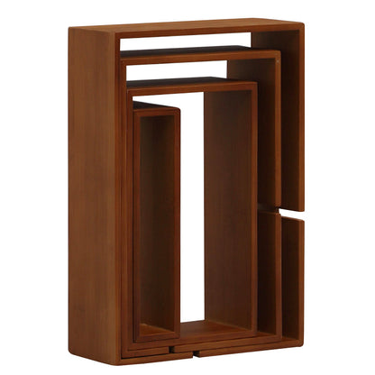 Bamboo Curio Shrine | Tiered Display Shelf - Bamboo Museum - Bamboo Art