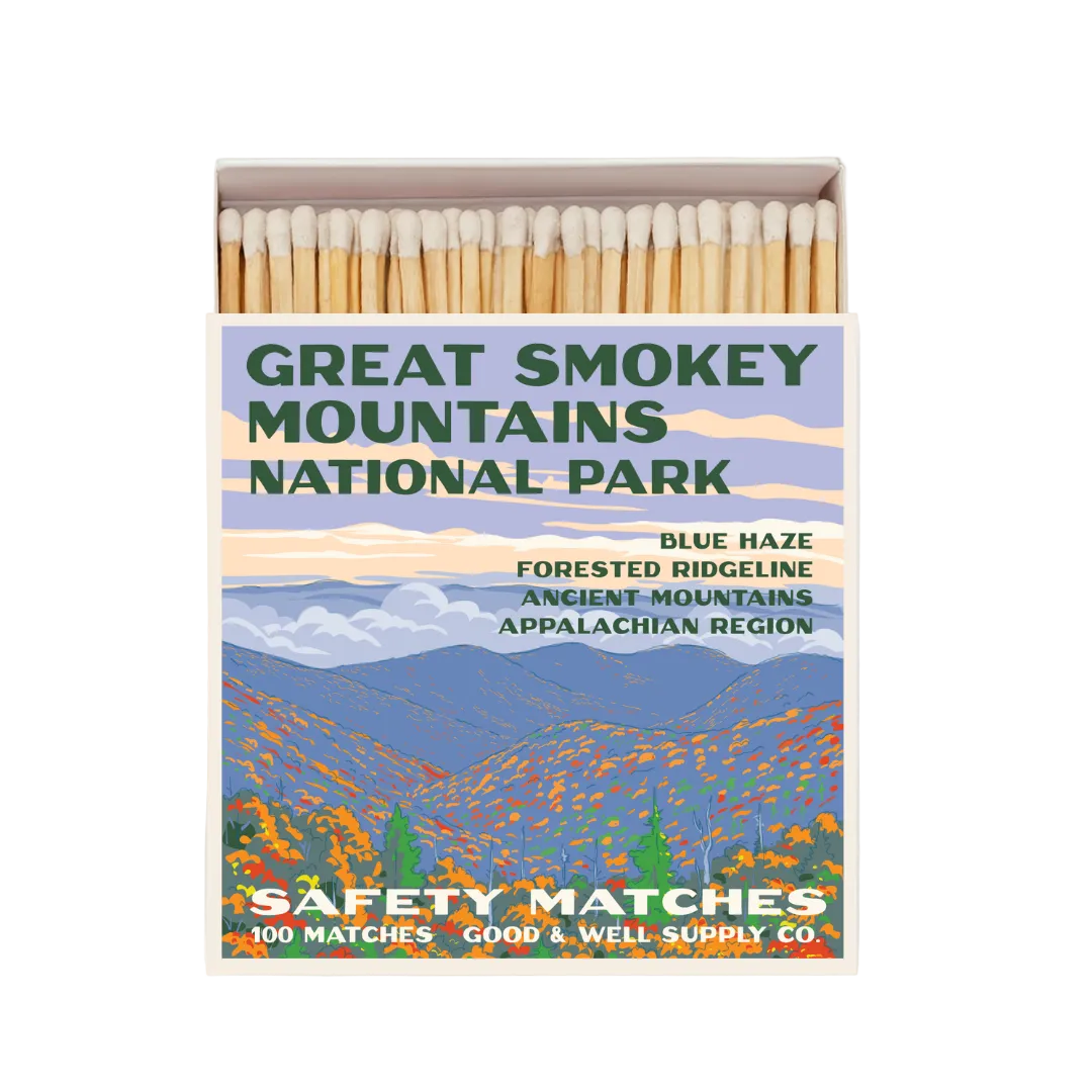 Great Smoky Mountains Vintage National Park Cabin Matches - -