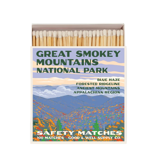 Great Smoky Mountains Vintage National Park Cabin Matches - - matches