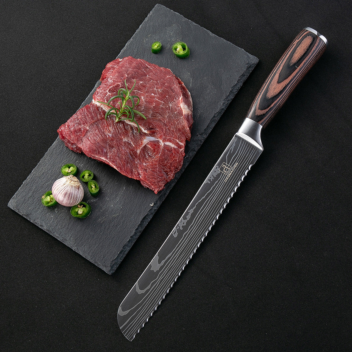 Damascus Elite Chef Knives - - knives