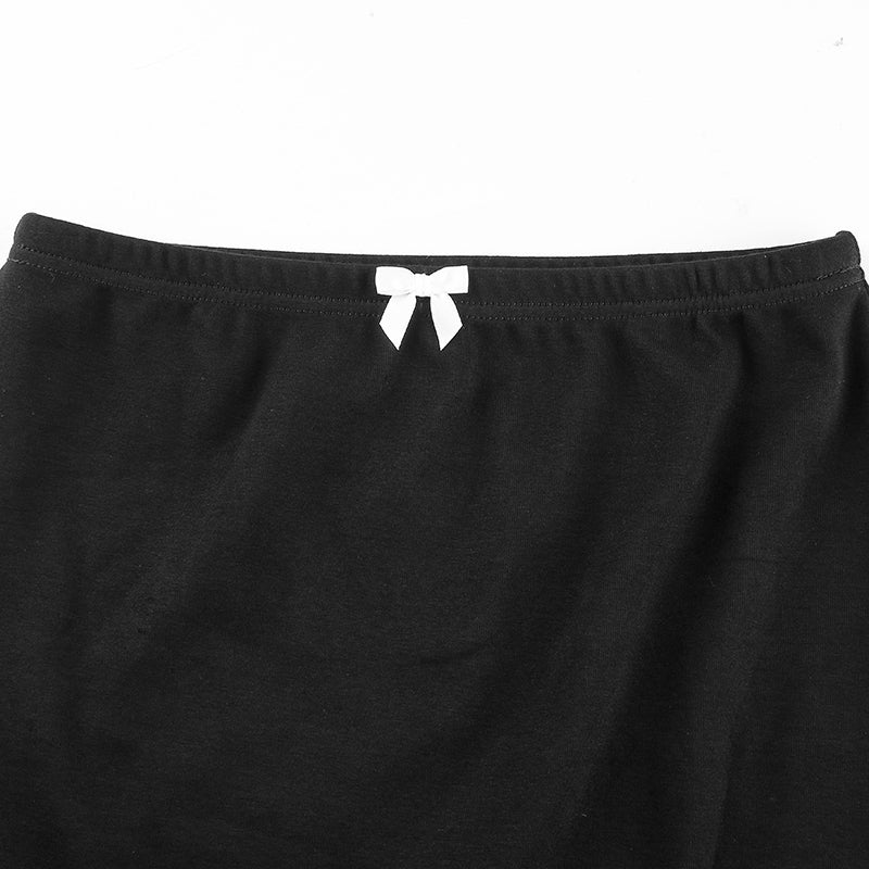 Retro High Waist Mini Skirt - - skirt